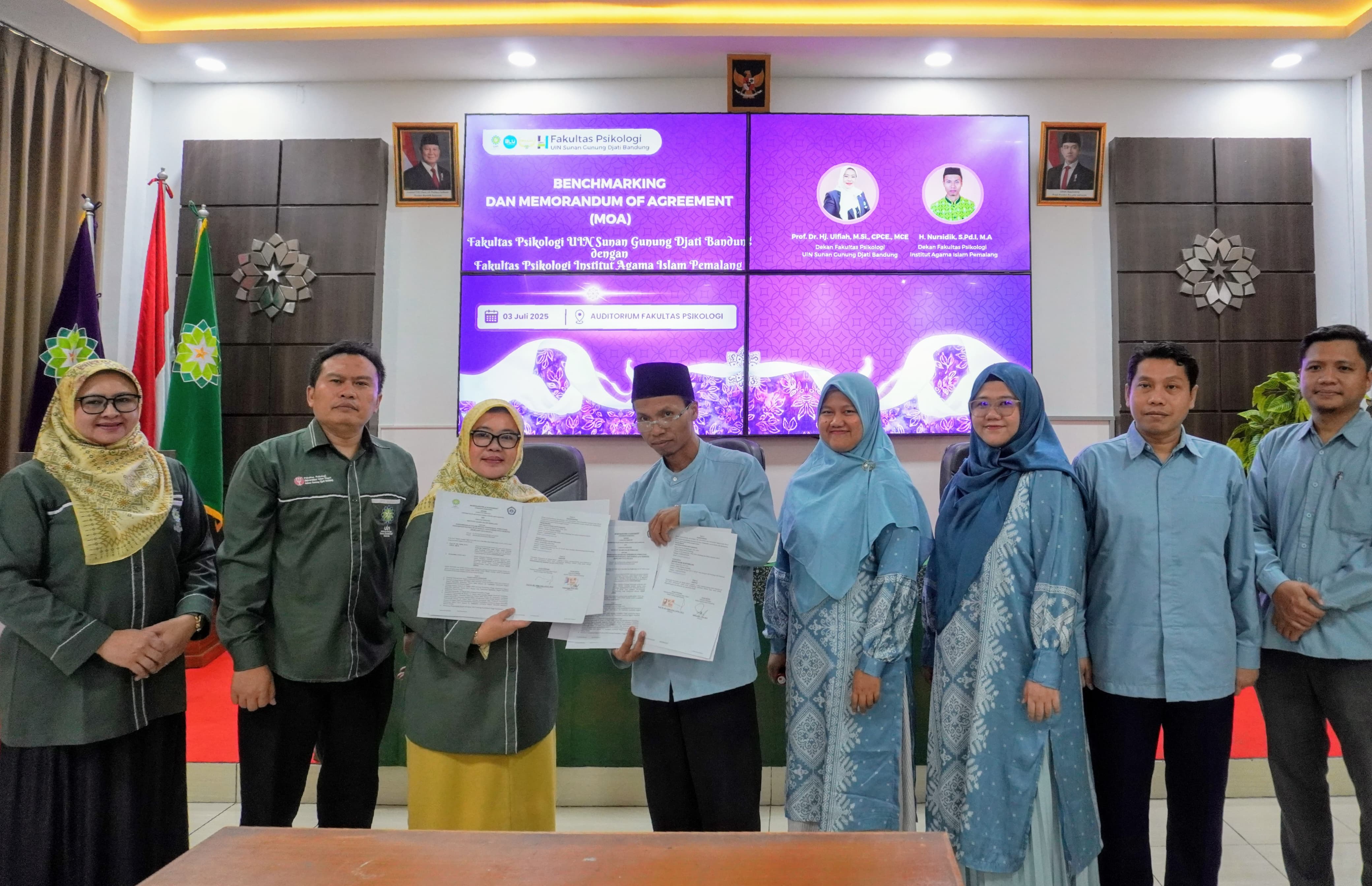 Fakultas Psikologi INSIP Pemalang Benchmarking ke UIN Sunan Gunung Djati Bandung