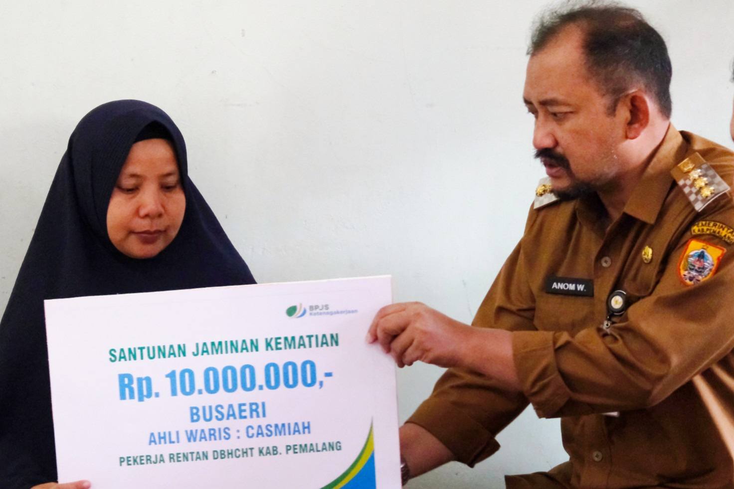 11.000 Warga Pemalang Diikutkan BPJS Ketenagakerjaan oleh Pemkab