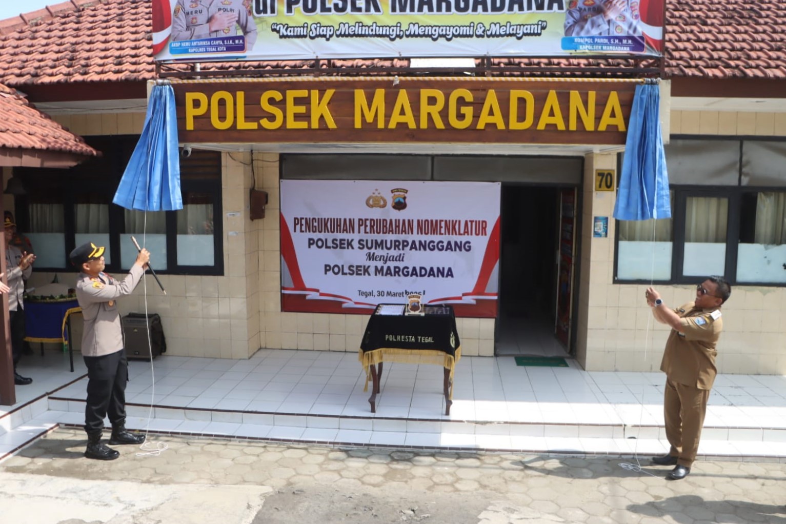 Sah! Polsek Sumurpanggang Kini Berubah Nama Jadi Margadana