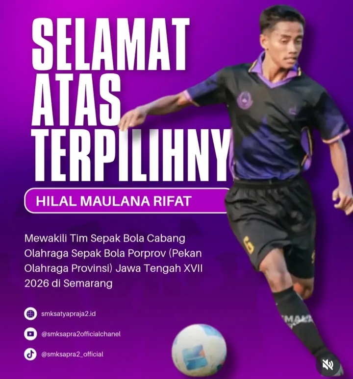 Mantap! Siswa SMK Satya Praja 2 Petarukan Terpilih Wakili Pemalang di Porprov Jateng XVII 2026