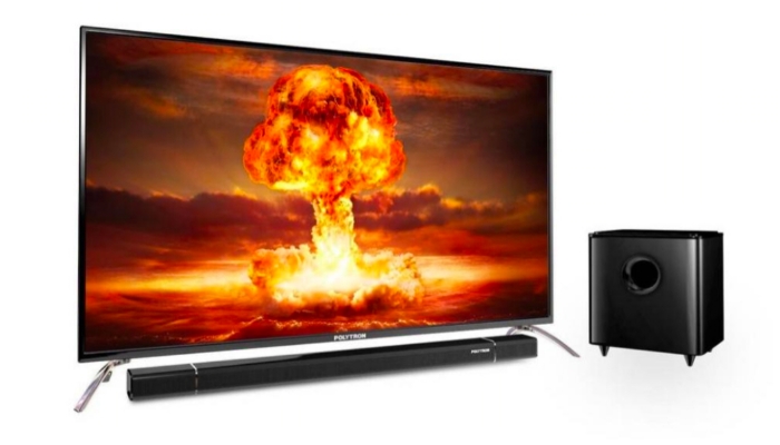 Harga dan Spesifikasi Digital LED TV POLYTRON Cinemax Soundbar Layar 32 Inch PLD 32BV1558, Nonton Rasa Bioskop