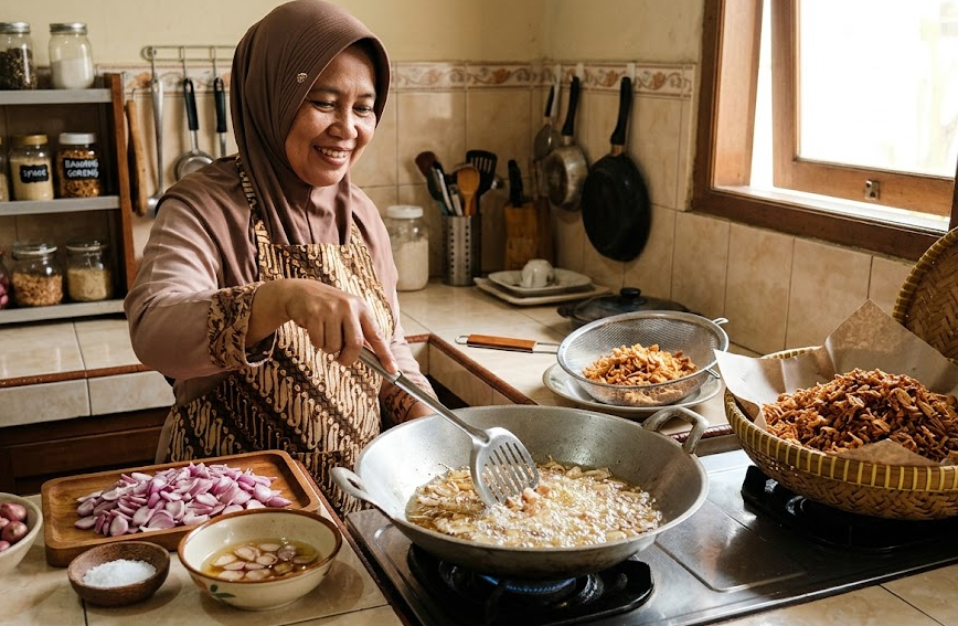 Tips Bikin Bawang Goreng Khas Brebes di Rumah, Renyah, Gurih, dan Tahan Lama