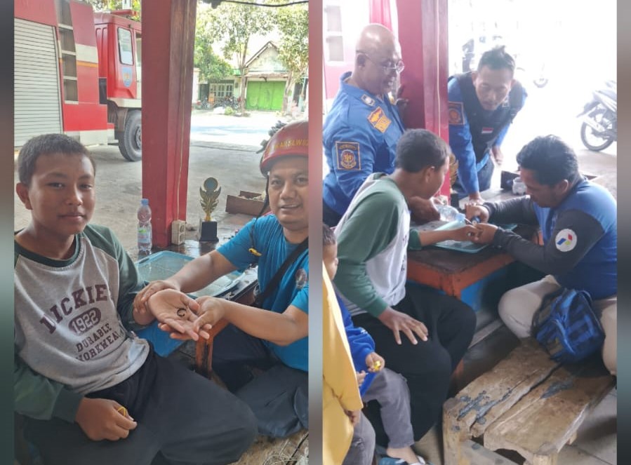 Jari Bengkak, Remaja Tegal Minta Tolong Damkar Lepas Cincin