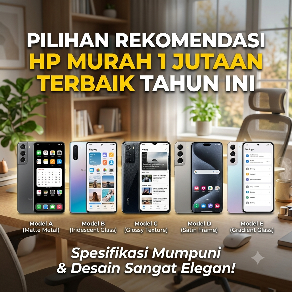 Rekomendasi HP Murah 1 Jutaan Terbaik Ini Buat Anda Tercengang!