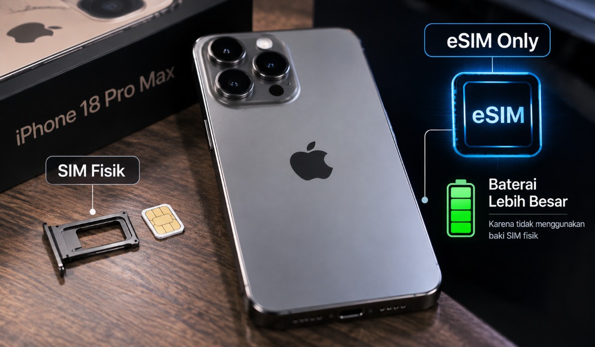iPhone 18 Pro Max Punya Baterai Lebih Besar pada Versi eSIM, Apa Penyebabnya?