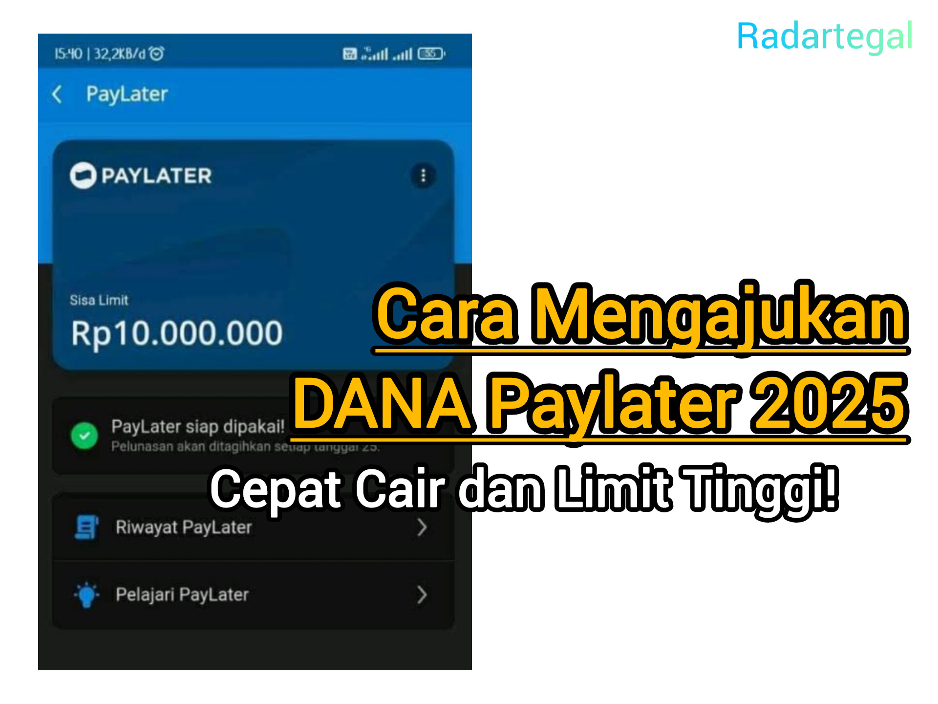 Jarang Diketahui! Ini Cara Biar DANA Paylater Kamu Langsung Disetujui dan Dapat Limit Besar hingga Rp10 Juta  