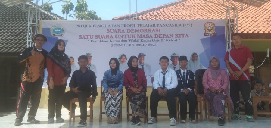 Perwujudan P5, Warga SMPN 2 Suradadi Kabupaten Tegal Gelar Pilketos 