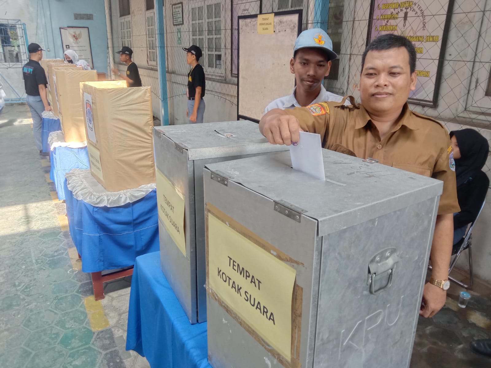 Implementasikan Kurikulum Merdeka, SMK YPT Tegal Gelar Pemilihan Ketua Ospram-PMR Mirip Pemilu Beneran  