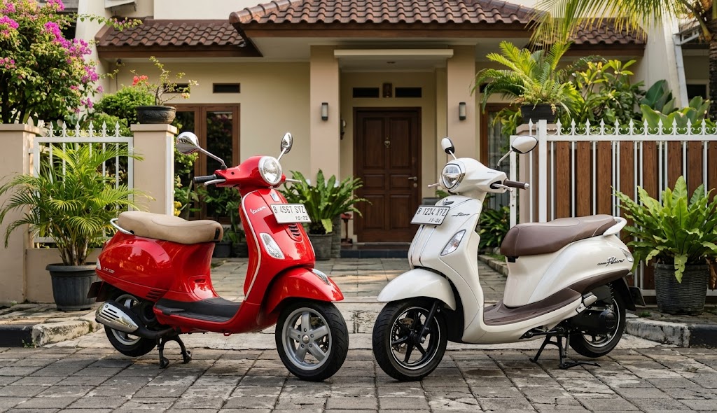 Vespa LX 125 vs Yamaha Grand Filano: Mana yang Lebih Nyaman dan Murah Perawatannya?