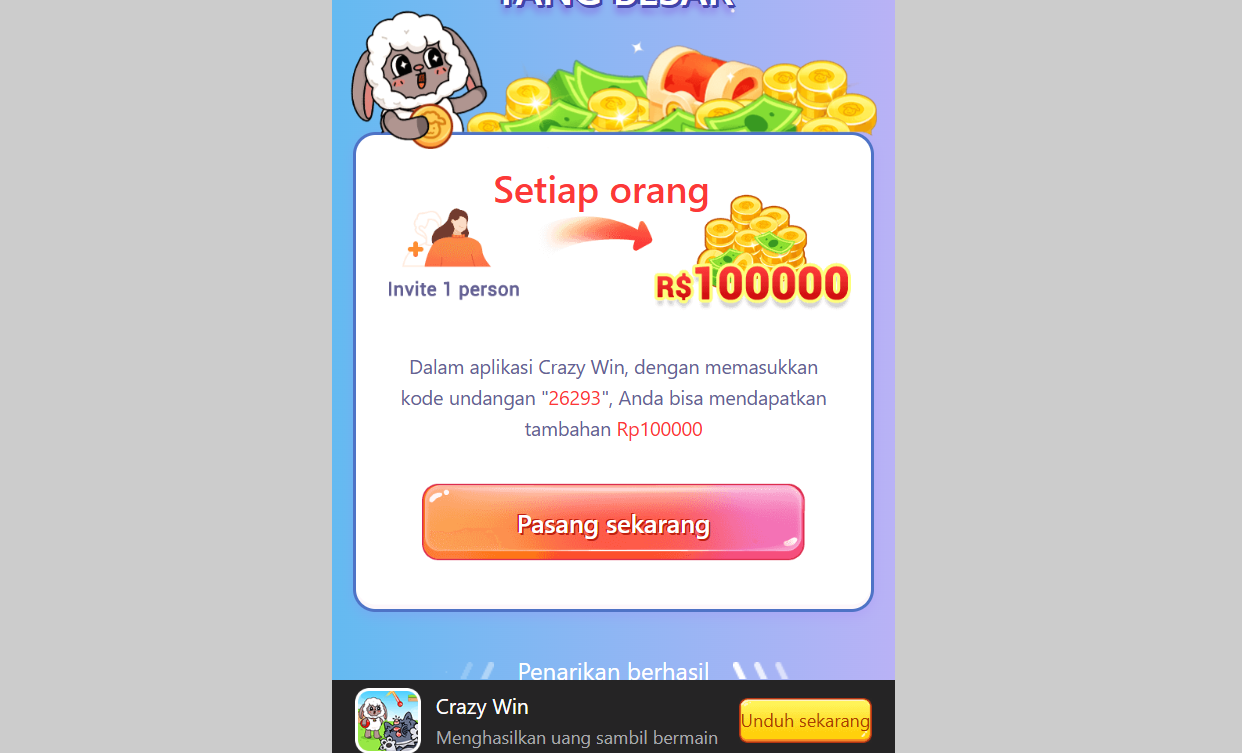Game Penghasil Uang Crazy Win Gacor Banget! Bukti Bayar Rp600.000 ke Saldo DANA dalam 3 Menit!
