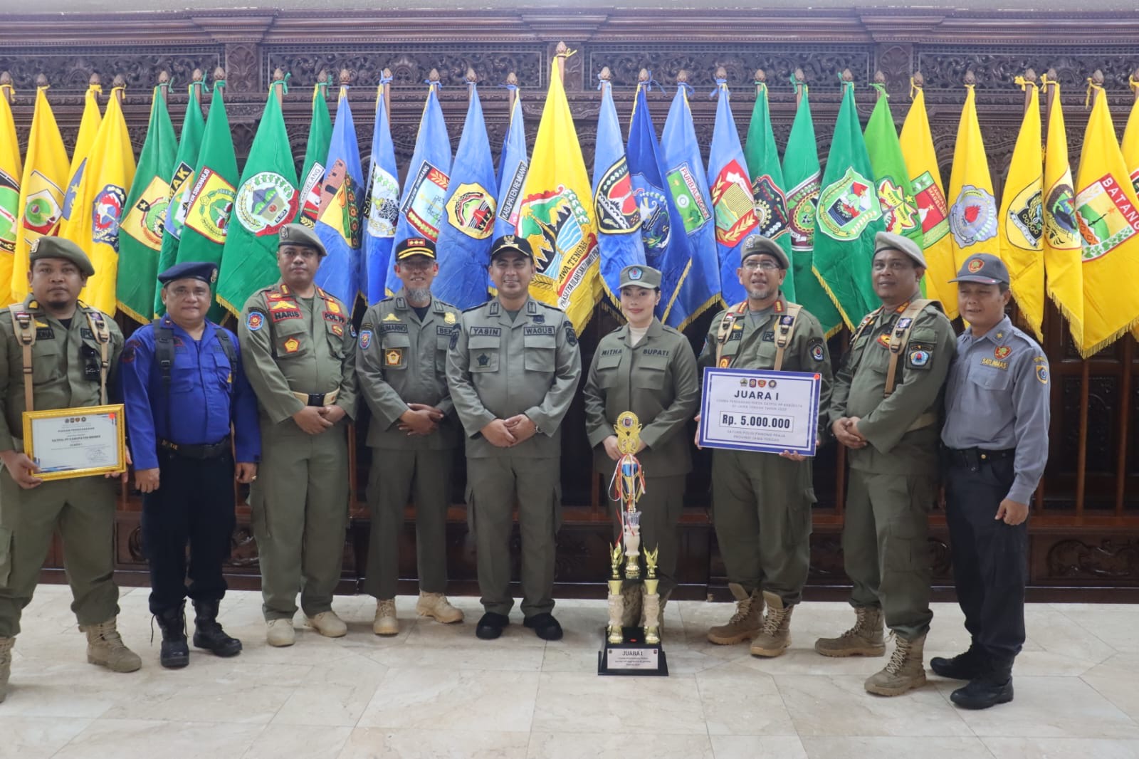 Satpol PP Brebes Juara Pertama Penegakan Perda Tingkat Jawa Tengah