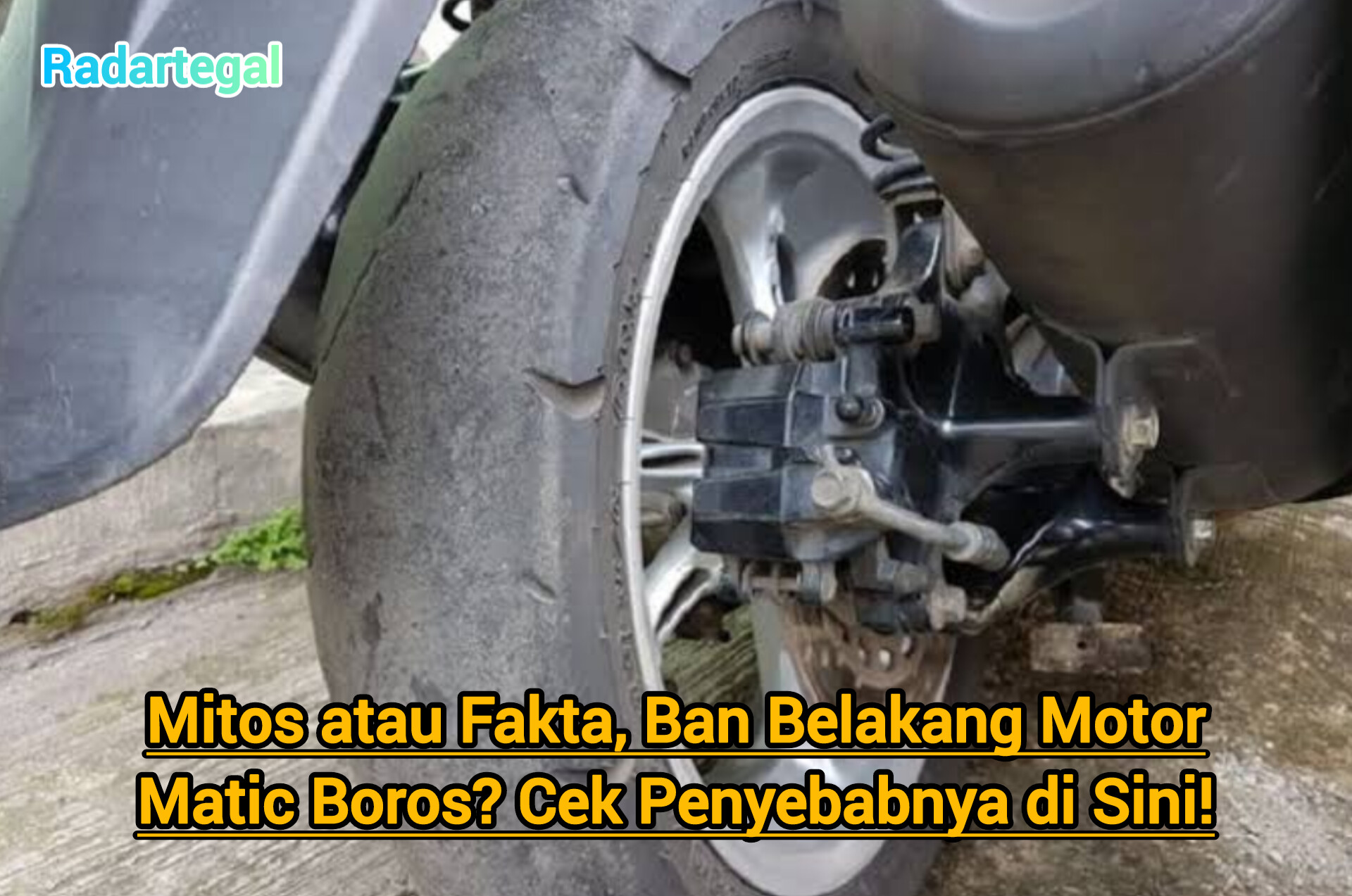 Mitos atau Fakta? Ban Belakang Motor Matic Boros, Cepat Gundul