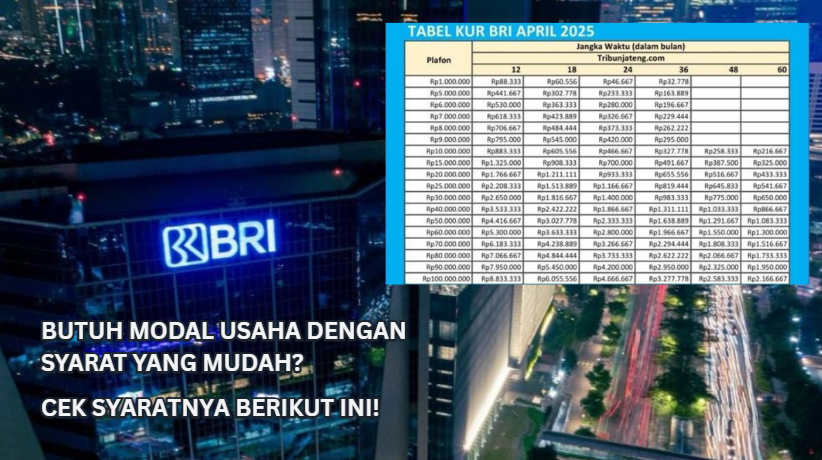 Jangan Salah! Begini Cara Dapat Modal Usaha Rp500 Juta Syarat Mudah di KUR BRI 2025, Bisa Online!