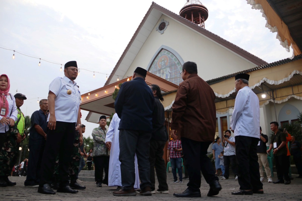 Pastikan Natal 2025 di Kota Tegal Aman dan Kondusif, Forkopimda Cek Posko Pengamanan dan Gereja