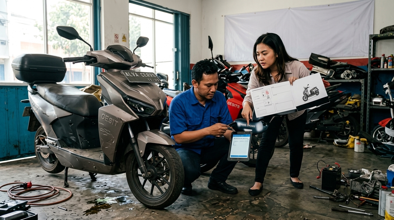 Langkah Cek Garansi Motor Listrik Bekas via Service Center Resmi