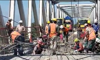 Jembatan Poncol Larangan Brebes Diperbaiki, Jalur Pejagan - Prupuk Kabupaten Tegal Dialihkan