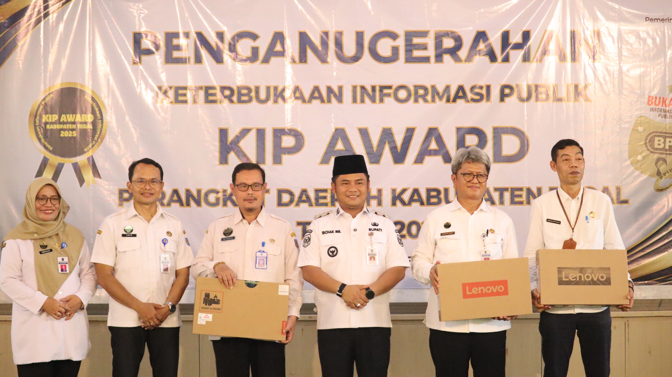 17 OPD Kabupaten Tegal Dapat Anugerah KIP Award 2025, Ini Daftarnya