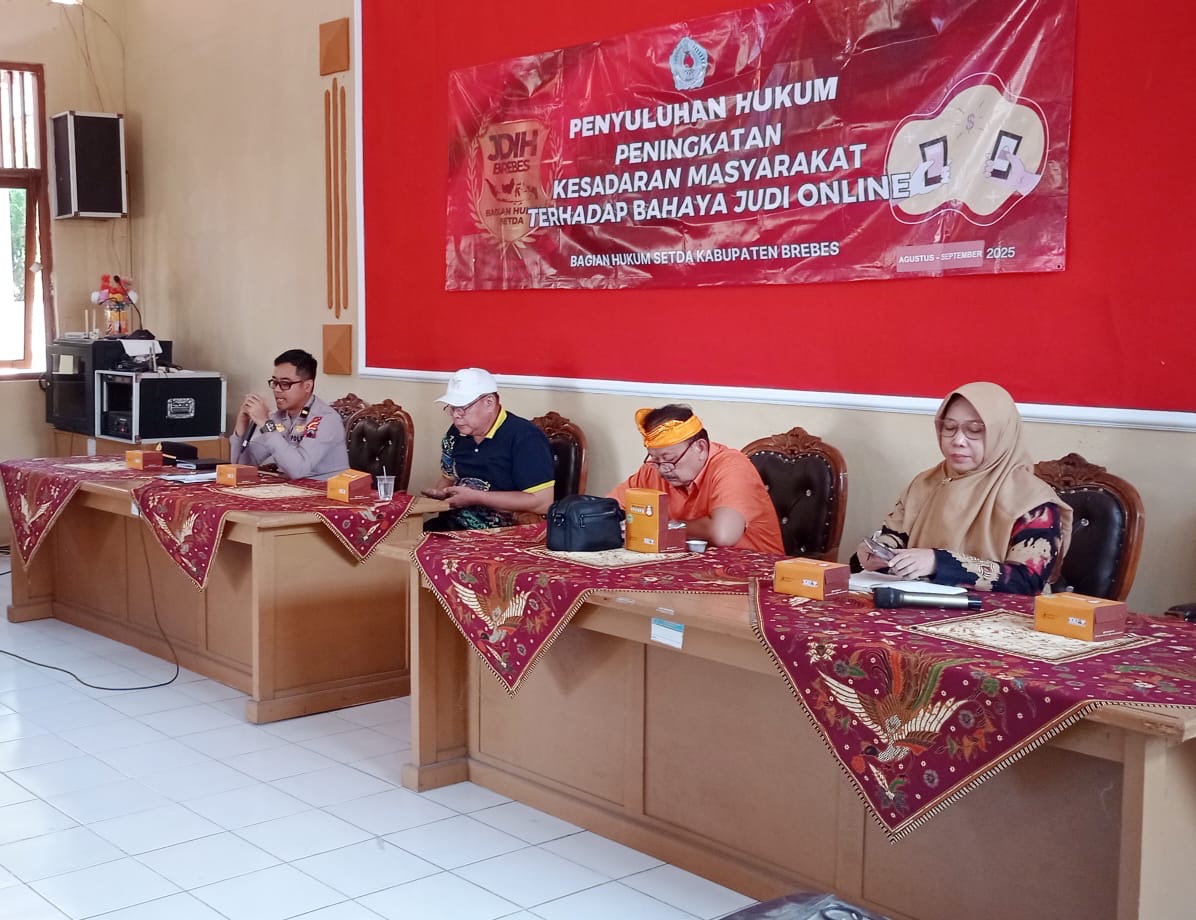 Bagian Hukum Brebes Beri Penyuluhan Terkait Bahaya Judol