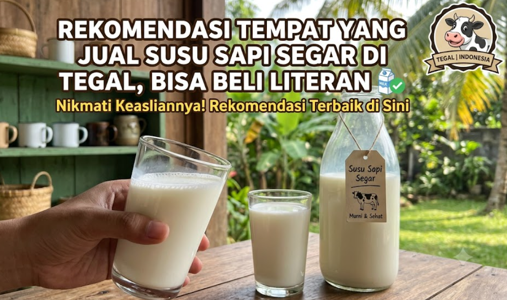 Rekomendasi Tempat yang Jual Susu Sapi Segar di Tegal, Bisa Beli Literan