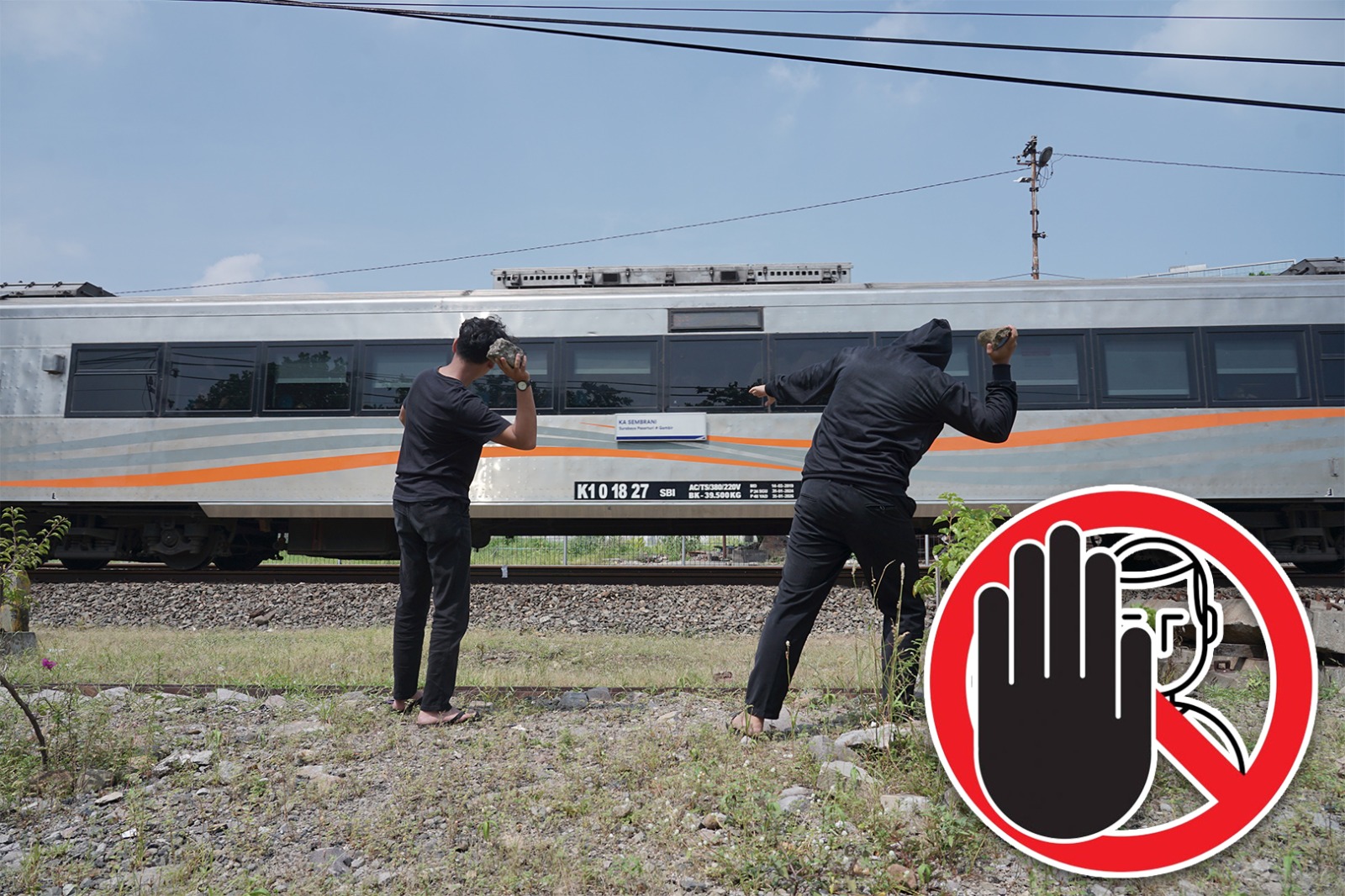 Video Pelemparan Batu ke Kereta Api Viral di Medsos, PT KAI: Akan Kita Proses Hukum