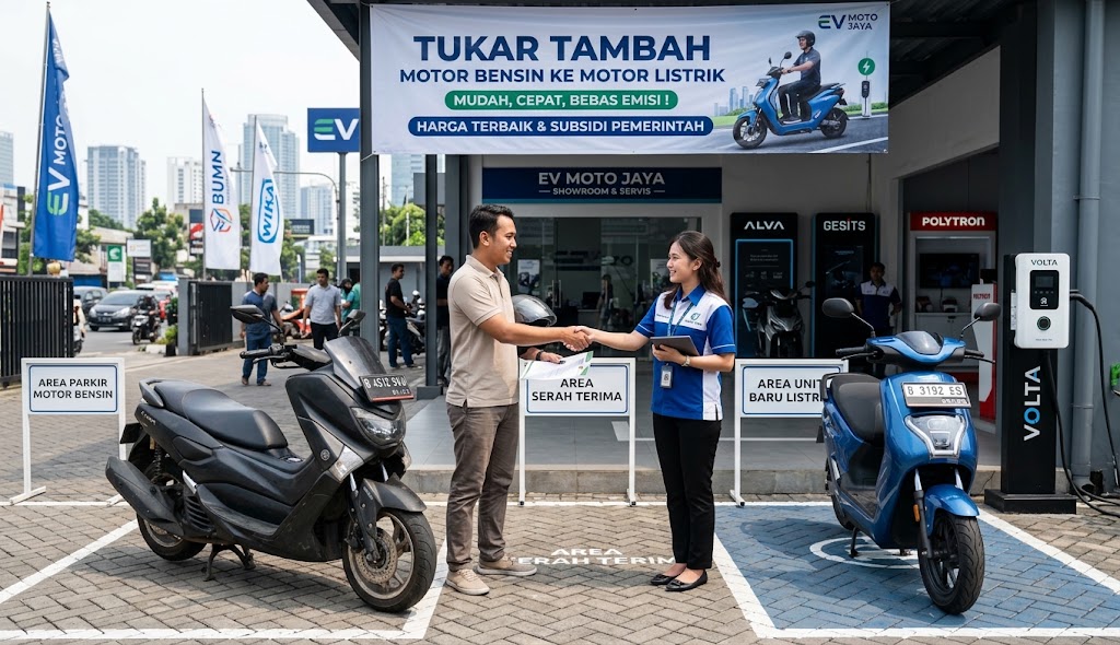 Motor Bensin Bisa Tukar Motor Listrik? Begini Cara dan Syaratnya