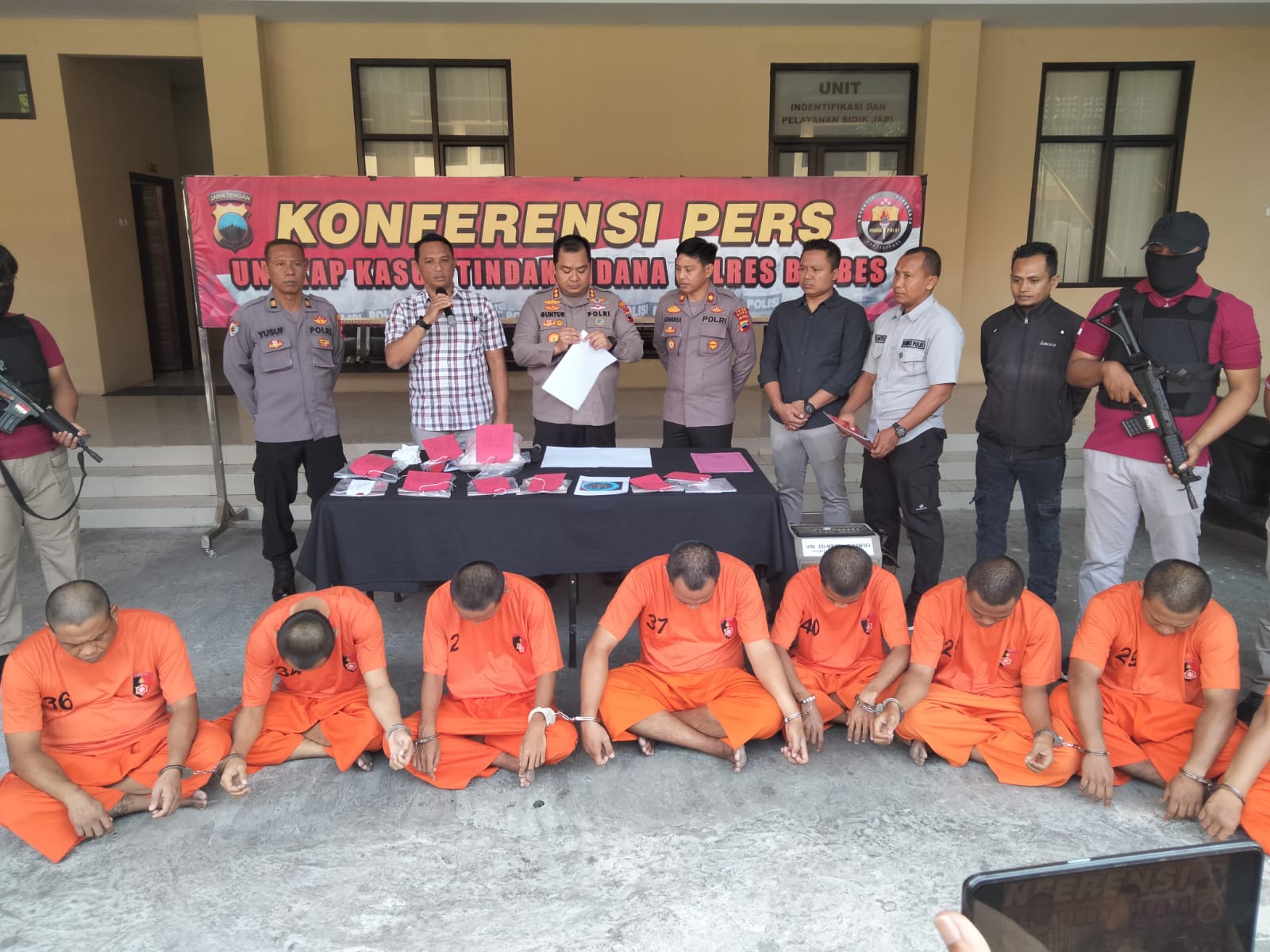 Belasan Pengedar dan Pengguna Narkoba Diamankan Polres Brebes