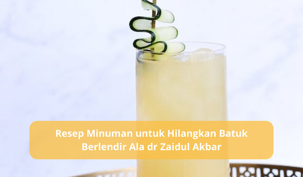 Batuk Berlendir Hilang dan Tidak akan Kembali, Hanya Gunakan Resep Minuman Ala dr Zaidul Akbar Ini