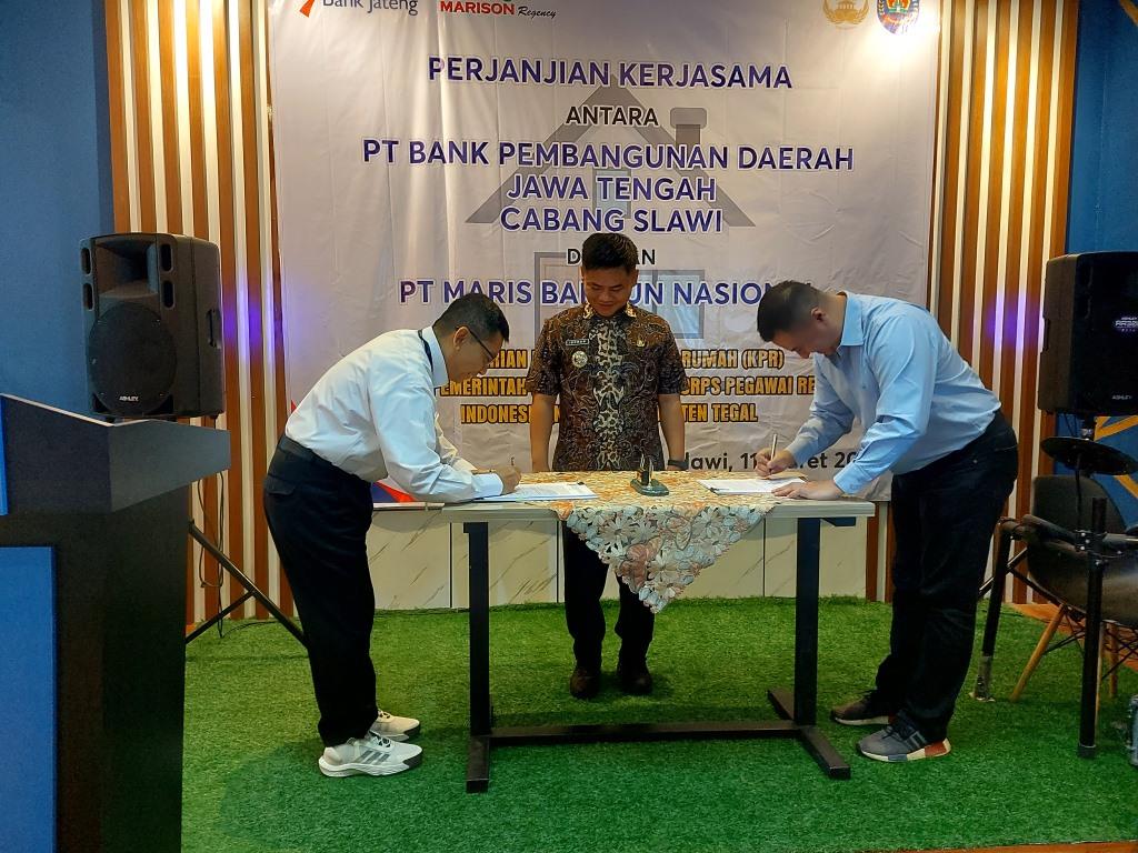 Bank Jateng Slawi Beri Fasilitas Kredit Perumahan Murah Anggota KORPRI Kabupaten Tegal