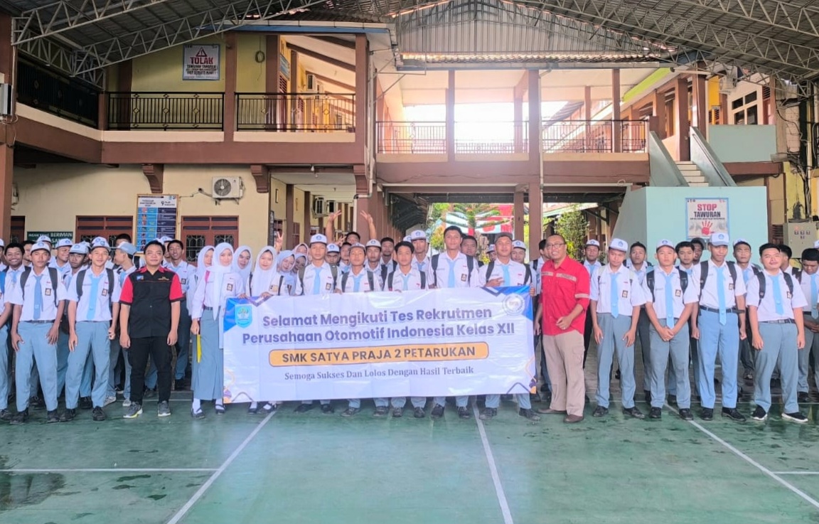 Puluhan Siswa SMK Satya Praja 2 Petarukan Pemalang Ikuti Rekrutmen Perusahaan Otomotif Nasional