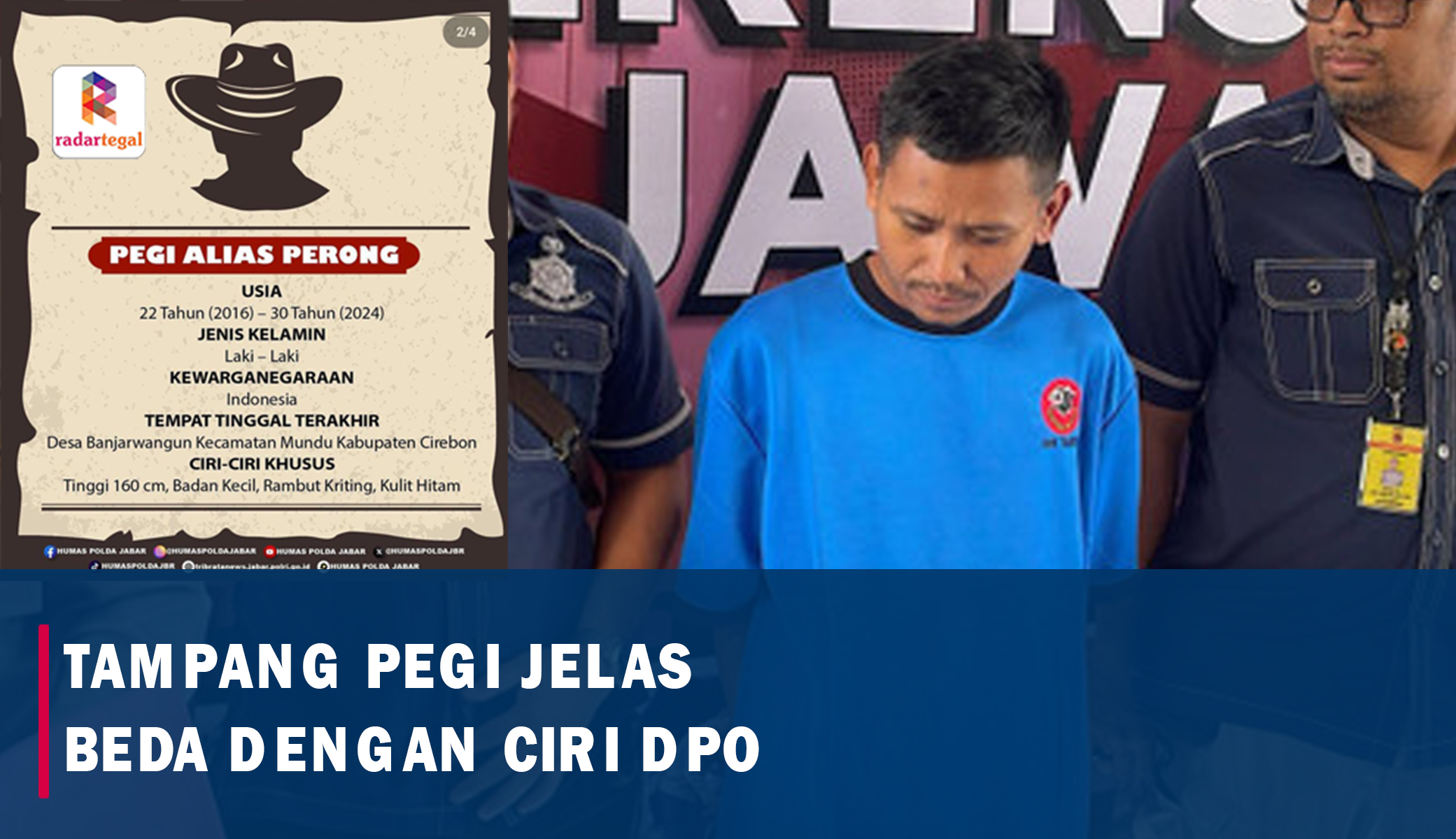 Tampang Pegi Dinilai Berbeda dengan Ciri DPO, Benarkah?