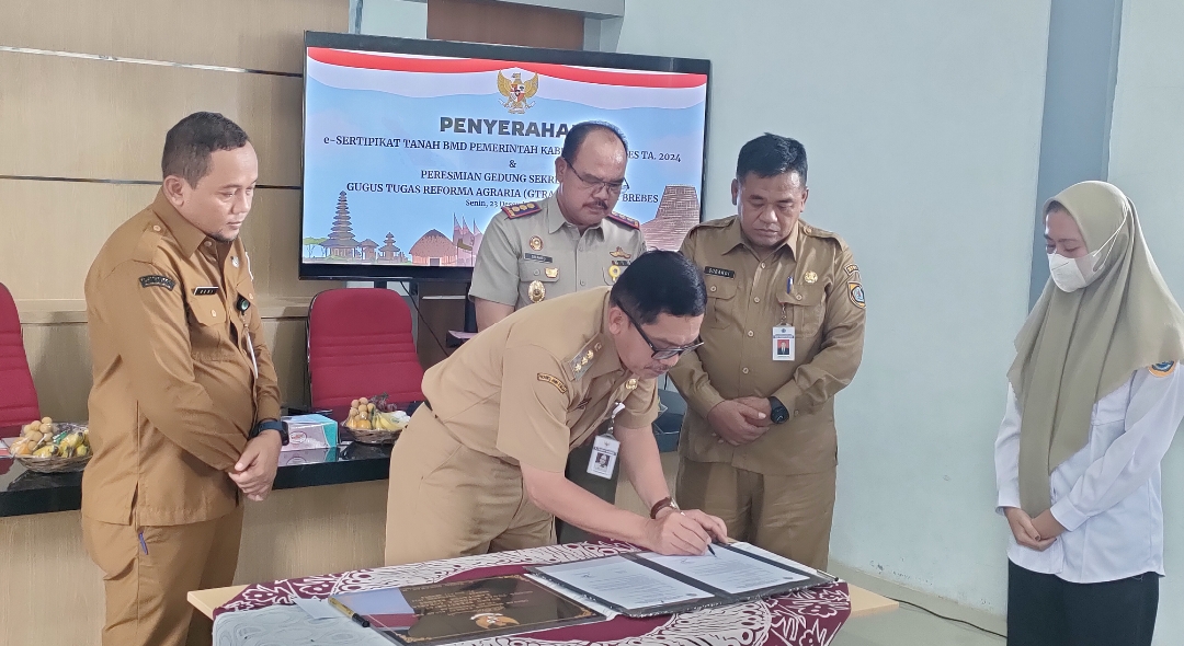 850 Bidang Aset Tanah Pemkab Brebes Sudah Bersertifikat 