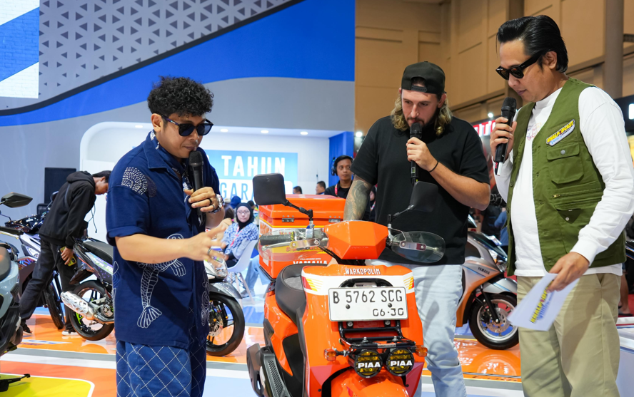 Dari Gear Ultima Hingga Mio M3, Inspirasi Modifikasi Yamaha Hadir di Knalpodcast Modiftalk IMOS 2025