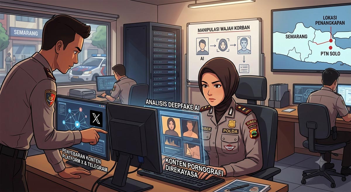 Motif Sakit Hati, Mahasiswa Semarang Sebar Video Deepfake AI Mantan Pacar