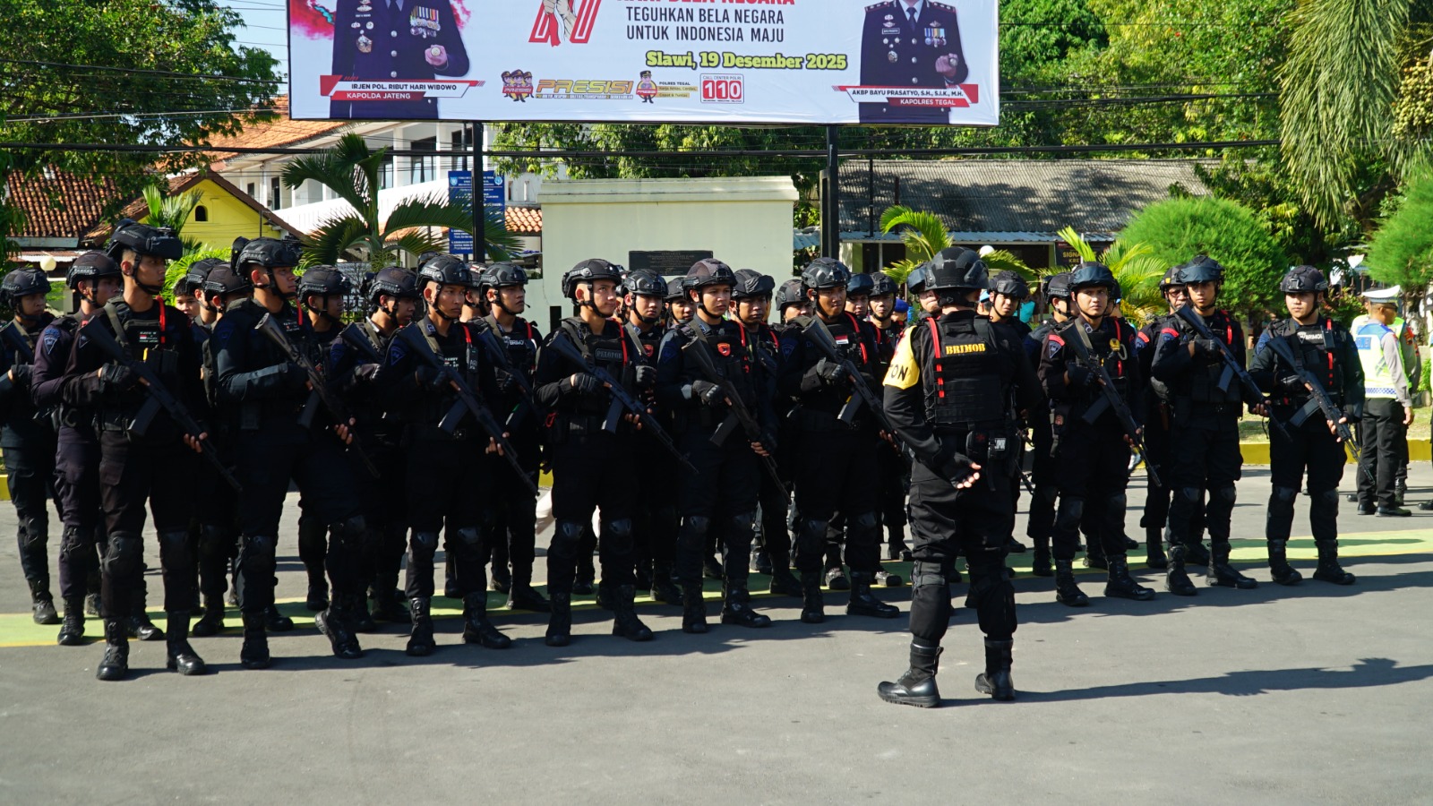 Operasi Lilin Candi 2025: 50 Personel BKO Brimob Dilibatkan dalam Pengamanan di Kabupaten Tegal