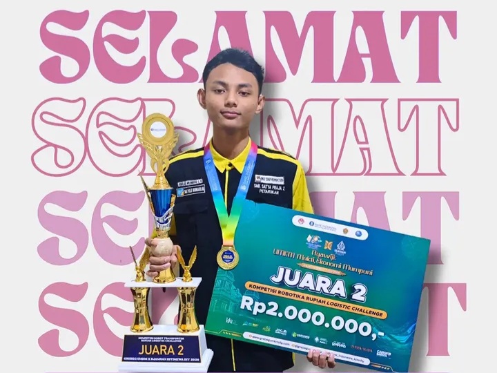 Mantap! Siswa SMK Satya Praja 2 Petarukan Raih Juara Kompetisi Robotika Rupiah Logistic Challenge