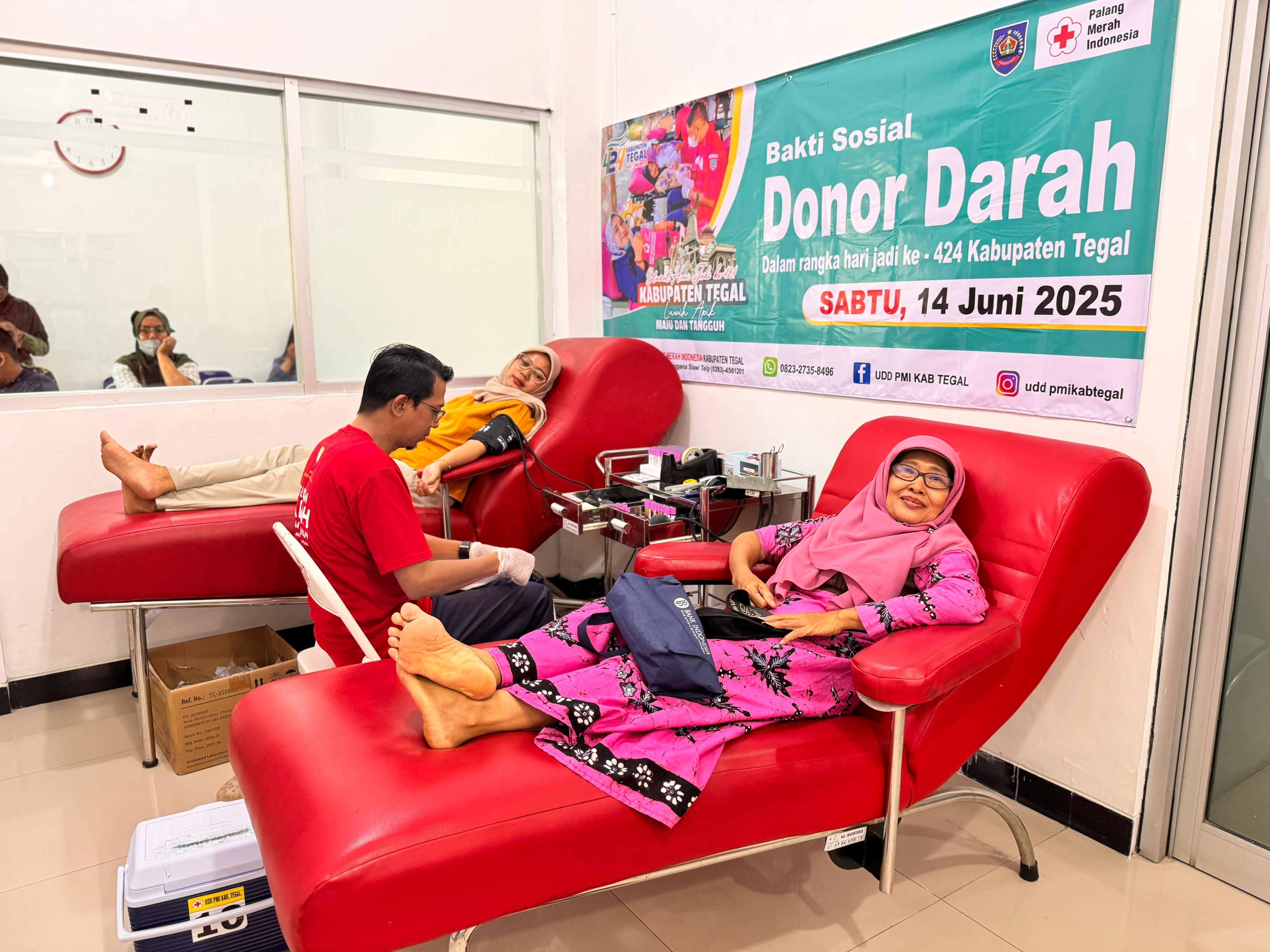 Hari Jadi Kabupaten Tegal, PMI Gelar Donor Darah dengan Target 100 Kantong