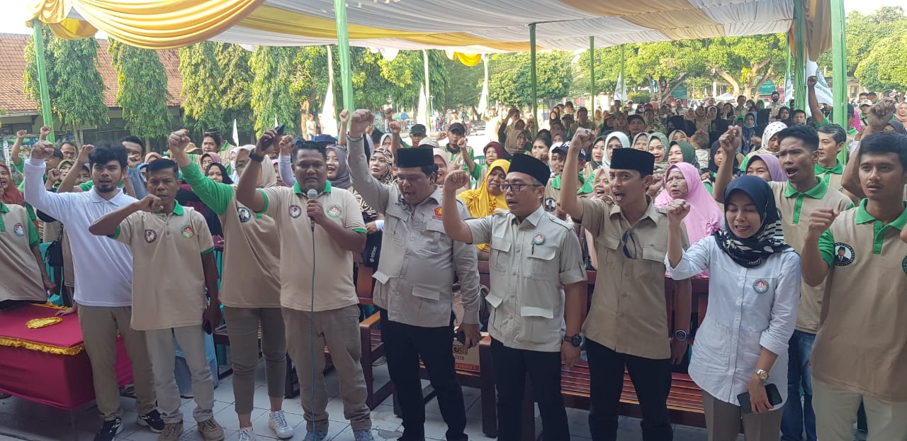 Dukung Prabowo Jadi Presiden RI, Pedagang Pasar di Kabupaten Tegal Sengaja Lakukan Ini