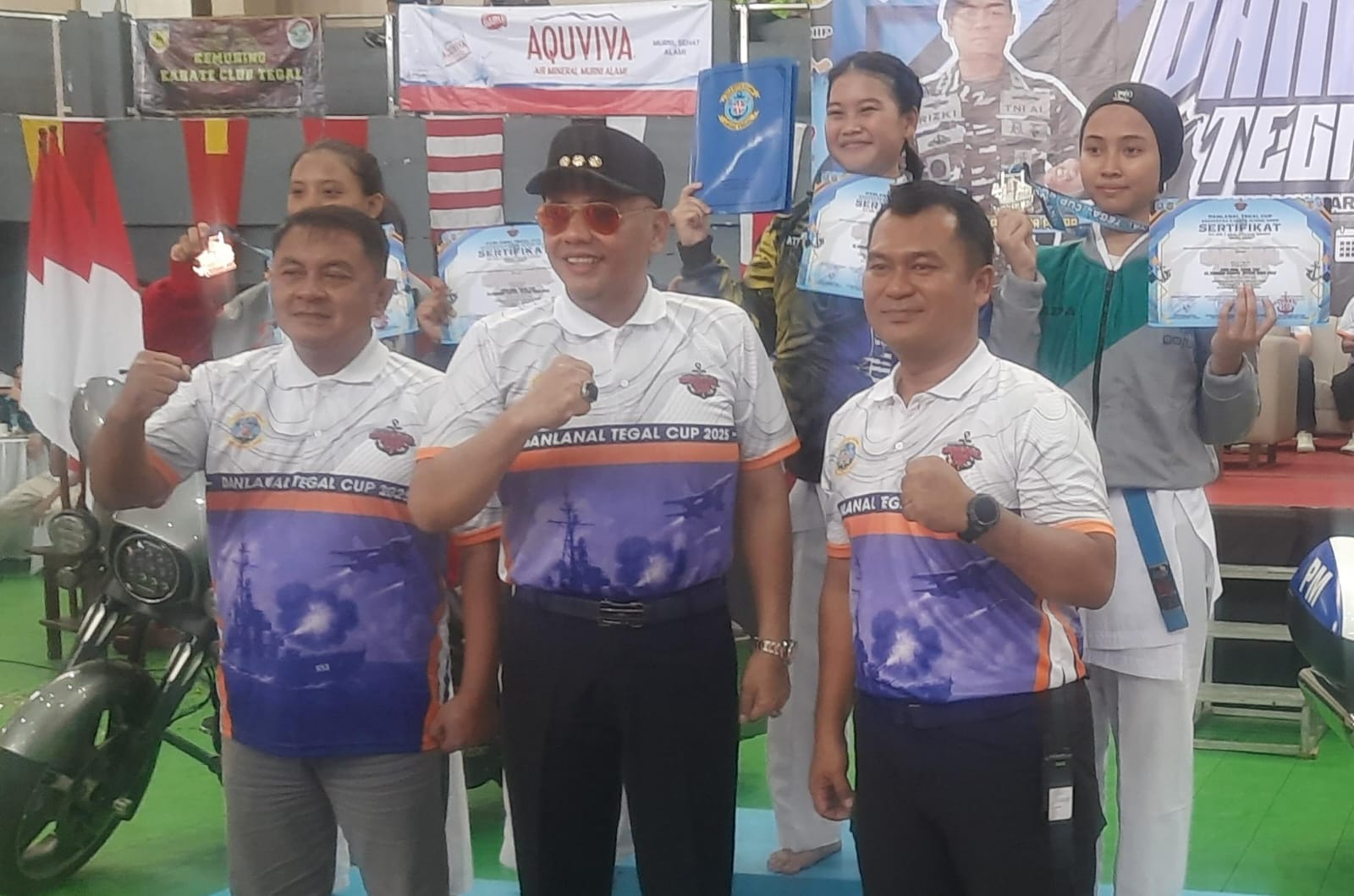 Ketua DPRD Kota Tegal Hadiri Turnamen Karate Danlanal Cup 2025