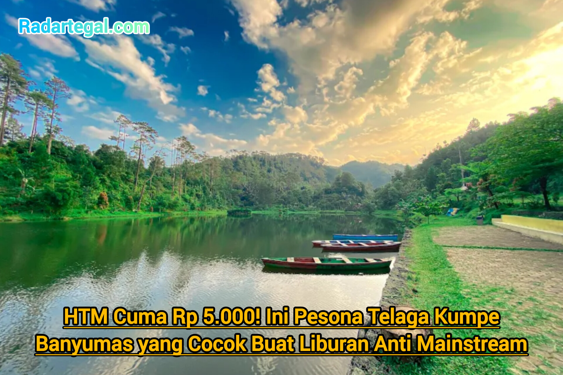 HTM Cuma Rp5.000! Ini Pesona Telaga Kumpe Banyumas yang Cocok Buat Liburan Anti Mainstream