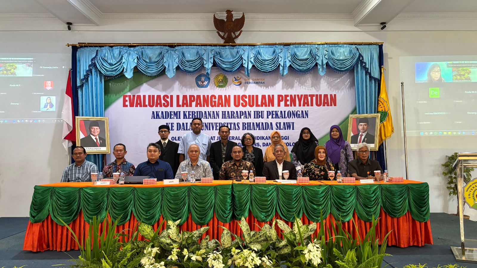 Universitas Bhamada Slawi Jalani Evaluasi Lapangan Usulan Penyatuan Akbid Harapan Ibu Pekalongan