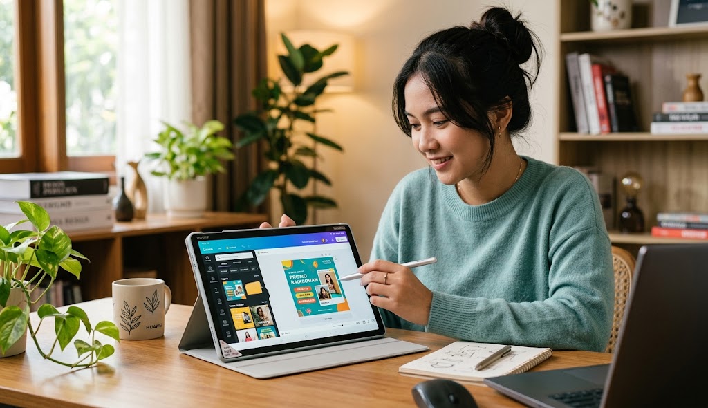 4 Daftar Tablet Huawei Murah RAM 8GB untuk Desain Canva