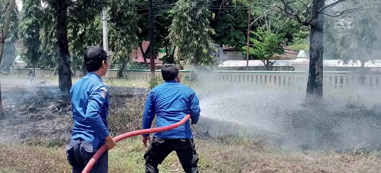 Kantor Pemda Kabupaten Tegal Nyaris Terbakar, Api Sudah Menjalar Mendekati Pagar