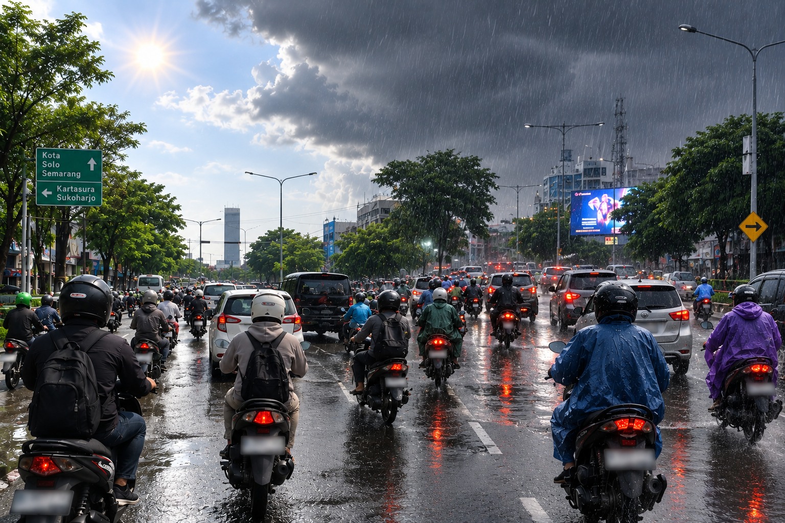 Cuaca Tak Menentu, Pengendara Motor Wajib Waspada! Ini 5 Bahaya yang Perlu Diantisipasi