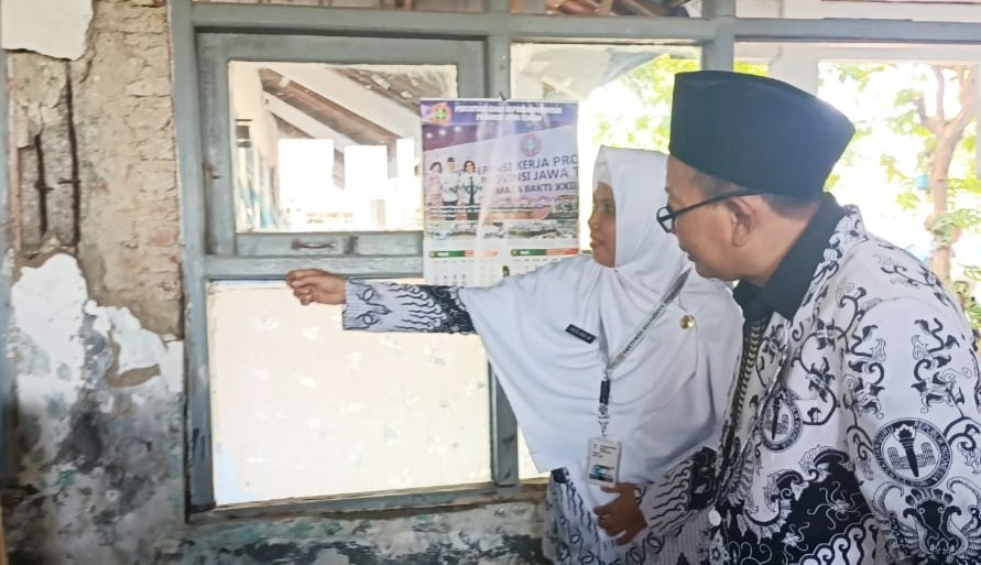 Rusak Parah, Kondisi Bangunan SD Negeri 2 Wanamulya Kabupaten Pemalang Memprihatinkan  
