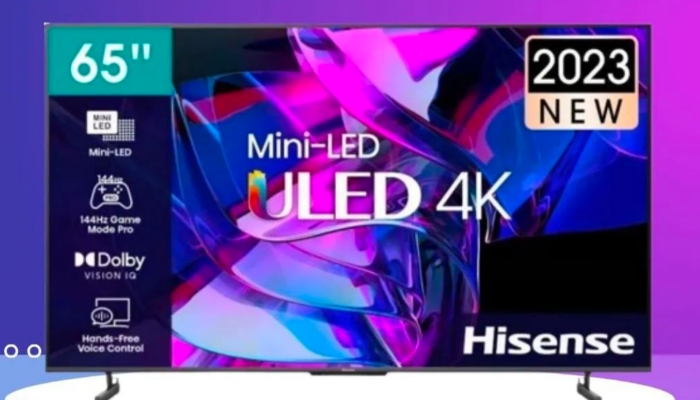 Spesifikasi Google TV Hisense U7 Resolusi 4K Layar 65 Inci, Hadirkan Gambar dengan Warna Jernih dan Halus