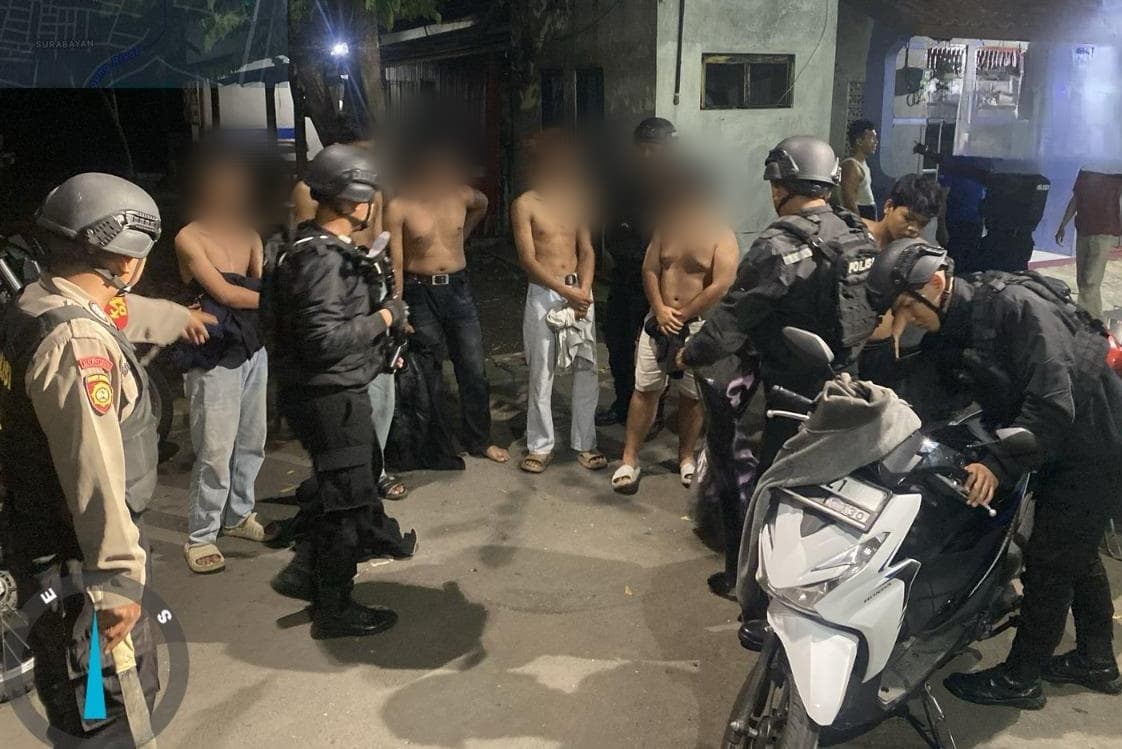 Diduga Hendak Tawuran Antar Kelompok di Tegal, 6 Remaja dan Sebilah Parang Diamankan Satgas Anti Premanisme