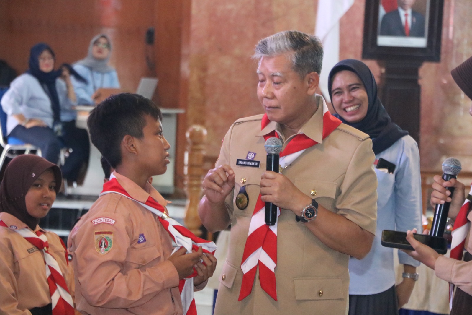 Pj Walikota Tegal Ngobrol Bareng Pengurus OSIS, Ini yang Mereka Bicarakan