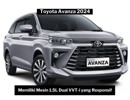 Toyota Avanza 2024, Pilihan Tepat untuk Keluarga dengan Mesin 1.5L Dual VVT-i yang Responsif