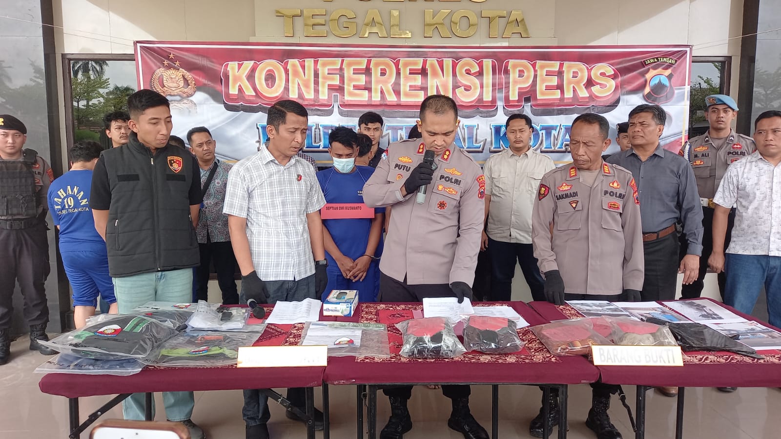 Panik, Dua Pelaku Curanmor di Tegal Gagal Kabur Setelah Tabrak Tiang