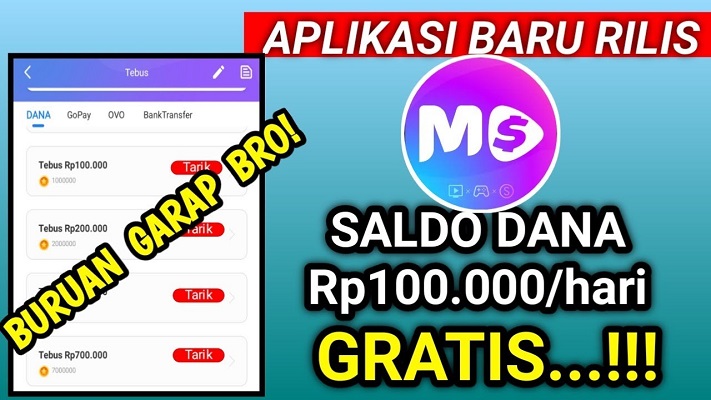 Aplikasi Penghasil Uang Ini Auto Bisa Transfer Saldo DANA Gratis 450 Ribu Tanpa Undang Teman